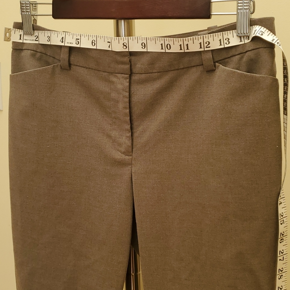 Ann Taylor Petite Taupe Brown Trousers